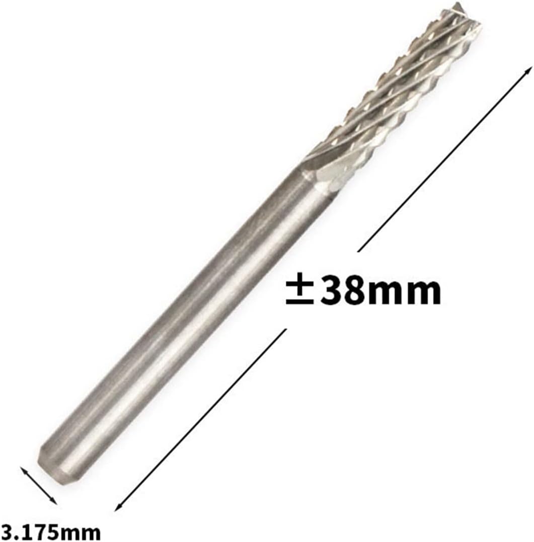 Carbide Milling Cutter 10 Pieces Titanium Plated 0.8-3.0mm PCB Drill Bit Set Carving Knife Rotary CNC End Mill Corn Mill Fishtail Mill (Cutting Edge Length : 0.8-3.0mm)