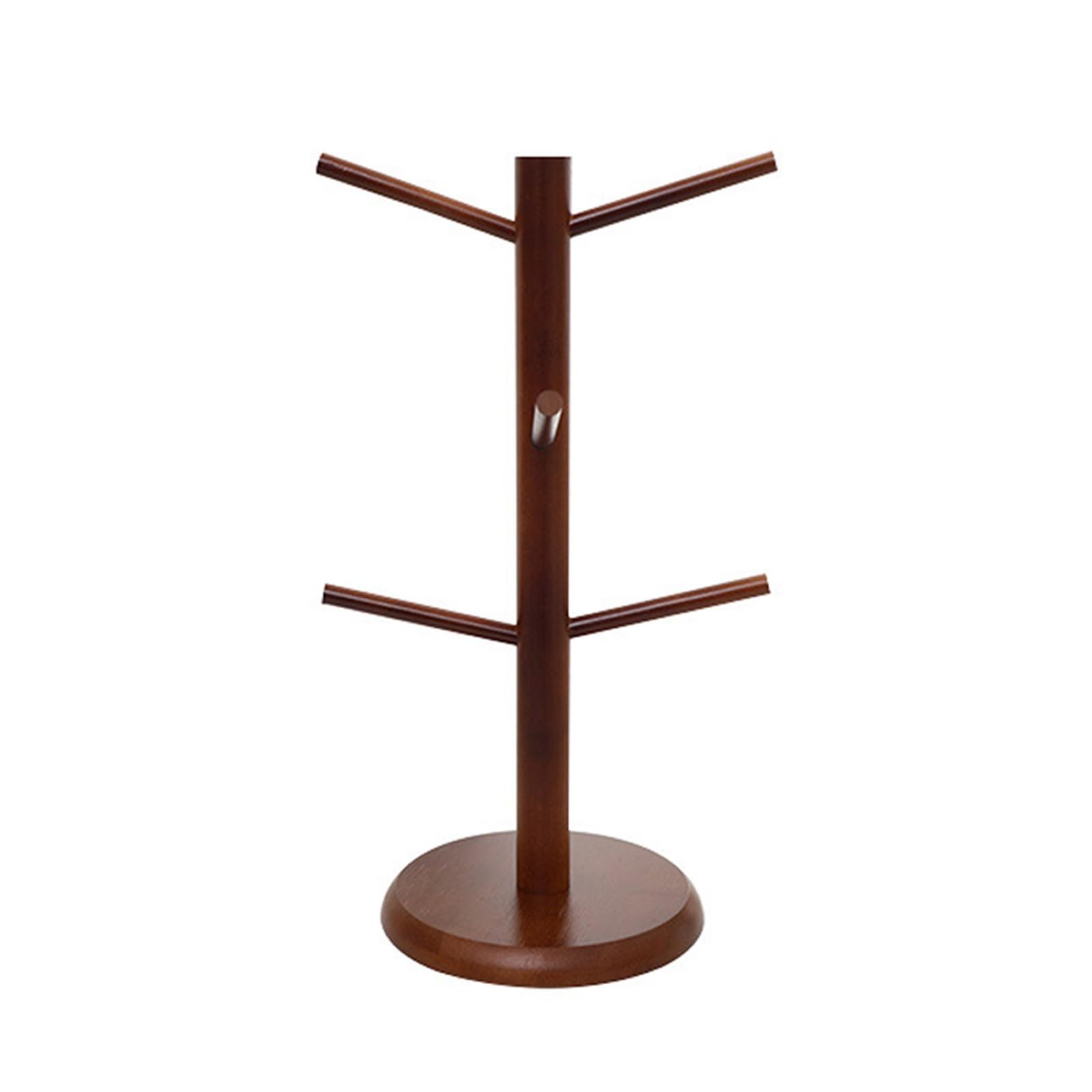 Buxuaaaa Brown Wood Cup Holder Organizers Cup Display And Storage Racks Tree Shape Wooden Countertop Storage Solution Display Stand