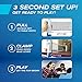 PRO SPIN All-in-One Ping Pong Set - Retractable Ping Pong Net for Any Table (72