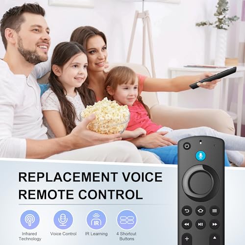 Image of Replacement TV Remote Compatible with Smart Fire Smart TV Stick Lite, for Firestick(4K /2nd Gen /3rd Gen /4K Max) with Voice Controller, for Insignia /Pioneer /Cube /Smart TV 3rd Gen