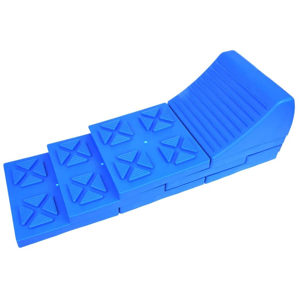 ProPlus 361562 Multifunktions Ausgleichskeil stapelbar 1 Stück zerlegbar multifuntionell stapelbar Farbe Blau