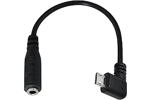 Hybrid Micro USB to 3.5mm Audio Jack Adapter Cable for Active Microphone Transmit Sound