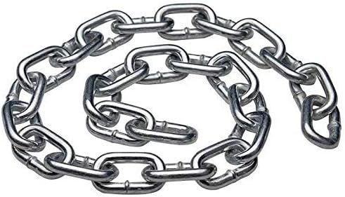 Heavy Duty Galvanized Steel Extra Strong Long Links Length Welded Hot Metal Dipped Bright Shiny Chrome Plated and Polished for Fence Gate Bike Cycle Security Lock