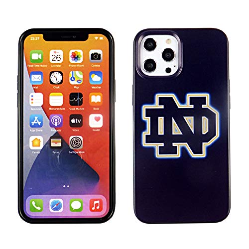 iPhone 12 Pro Max 6.7 Inch TPU Case CASEVEREST 3D Print Design Slim Fit Cover iPhone 12 Pro Max Notre Dame Sports Team