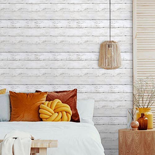 Papier peint effet bois blanc texture haut de gamme 3m - 8