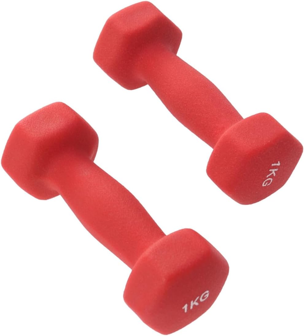 UPKOCH 1kg Weight Dumbbells Women Exercise Barbells Yoga Workout Fitness Dumbbells