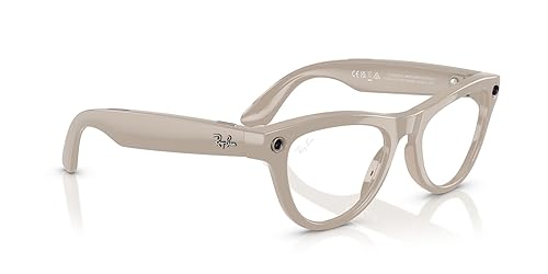 Miniatura 10 de Ray-Ban Meta (Gen 1), Skyler, gris tiza brillante Lentes inteligentes de IA para hombres y mujeres - Cámara de 12 MP, altavoces de oreja abierta,