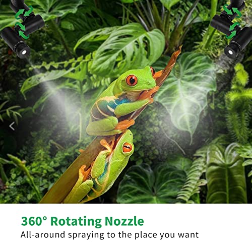 Reptile Fogger Smart Spray System, Reptile Humidifiers Automatic With Timer, Reptile Mister With 360°Adjustable Misting Nozzles For Terrariums Amphibian Lizard Snake Frog Plants #TOP1