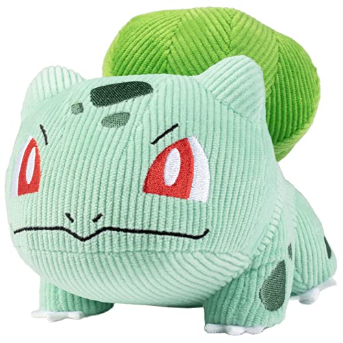 Image of Pokémon 8" Bulbasaur Corduroy Fabric Plush - Limited Edition - Officially Licensed - Authentic Soft Stuffed Animal Toy Figure - Valentine's Day & Easter Basket Stuffer Gift for Kids, Boys, Girls - 2+