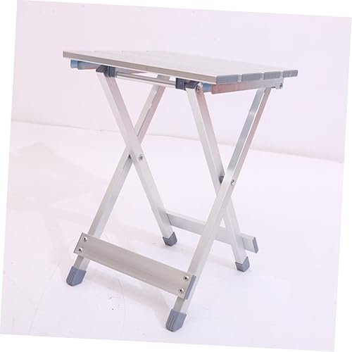 Miniatura 8 de Silla portátil al aire libre 1pc Taburete portátil Silla plegable Silla de senderismo Taburete de aleación de aluminio Silla portátil ligera Silla