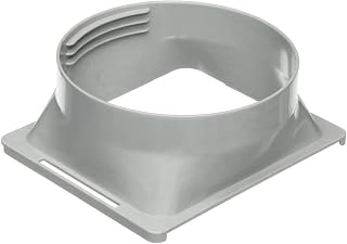 5.9Inch Window Exhaust Duct Pipe Air Conditioner Hose Interface Connector 150mm Diameter for Portable Air Conditioner (Square)