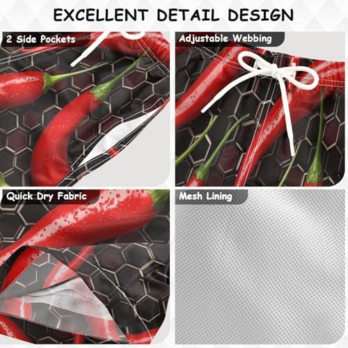 Boys Beach Board Shorts Chil Fruit Funny Swim Trunk Teen Swimwear3