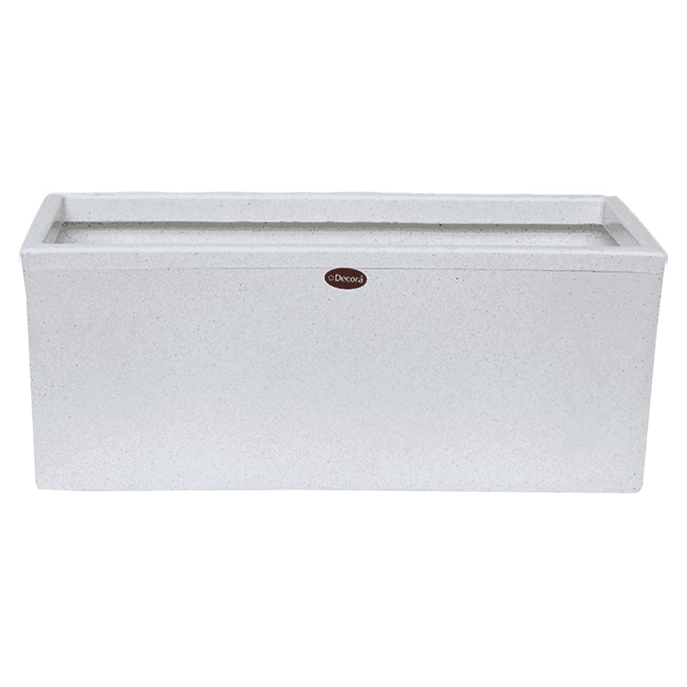 Decora Short Tropic Pot (Stone White)(Large)(ST 60)(Without Drainage Hole) || Pots for Plants Polymer || Lightweight || Non-Breakable || Non-Fading || Plant Directly || (B09RB6191D) Amazon Price History, Amazon Price Tracker