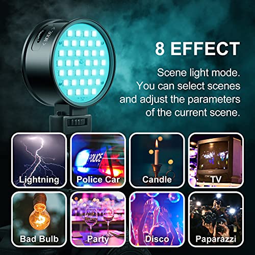 Image of GVM RGB Video Light 3000mAh Rechargeable LED Lighting CRI 97+RGB+Bi-Color Double Sided LED Photography Light 2700K-6500K 360Full Color Double Sided led Video Light for Photography, Vlogging