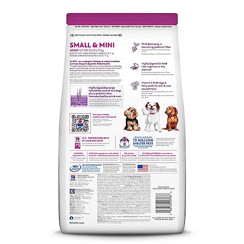 Hill's Science Diet Dry Dog Food, Adult, Small & Mini Breeds, Sensitive Stomach & Skin, Chicken Recipe, 4 Lb. Bag #TOP1