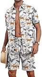 Photo Gallery aiyino camicia hawaiana da uomo e pantaloncini set shiteshirts per vacanze estive da uomo funky beach suits, leopardo bianco., s Photo Gallery aiyino camicia hawaiana da uomo e pantaloncini set shiteshirts per vacanze estive da uomo funky beach suits, leopardo bianco., s