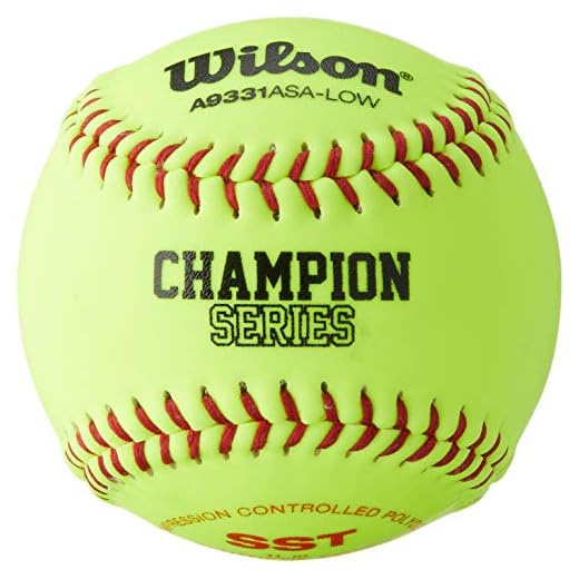Wilson A9331ASA Series Softball (12-Pack), 11-Inch, Optic Yellow