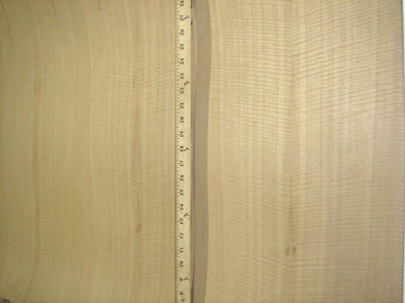 Anigre Figured Wood Veneer 47" x 31" with Paper Backing 1/40th Thickness AA