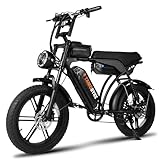 🚲【Dual Hydraulic Disc Brake】Superb brake system of this electric bicycle shortens the braking distance to a large extent, making cycling more safe and reliable. Even in circumstance of raining, harsh conditions or high speeds, the brake system of Tam...