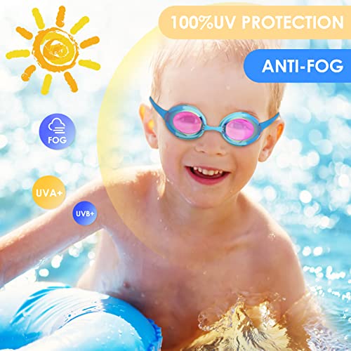 Freela Toddler Goggles 3-12, Kids Swim Goggles For Boys Girls Anti Fog, Uv Protection Goggles For Kids Swimming Pool Beach Open Water #TOP1