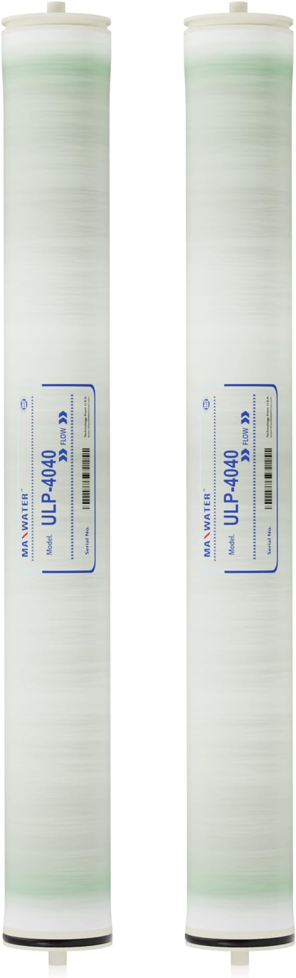 Max Water Reverse Osmosis 4040 Commercial RO Membrane (ULP-4040: 2600GPD) size 4" x 40" good for Industrial, Agricultural, Whole House & more (2)