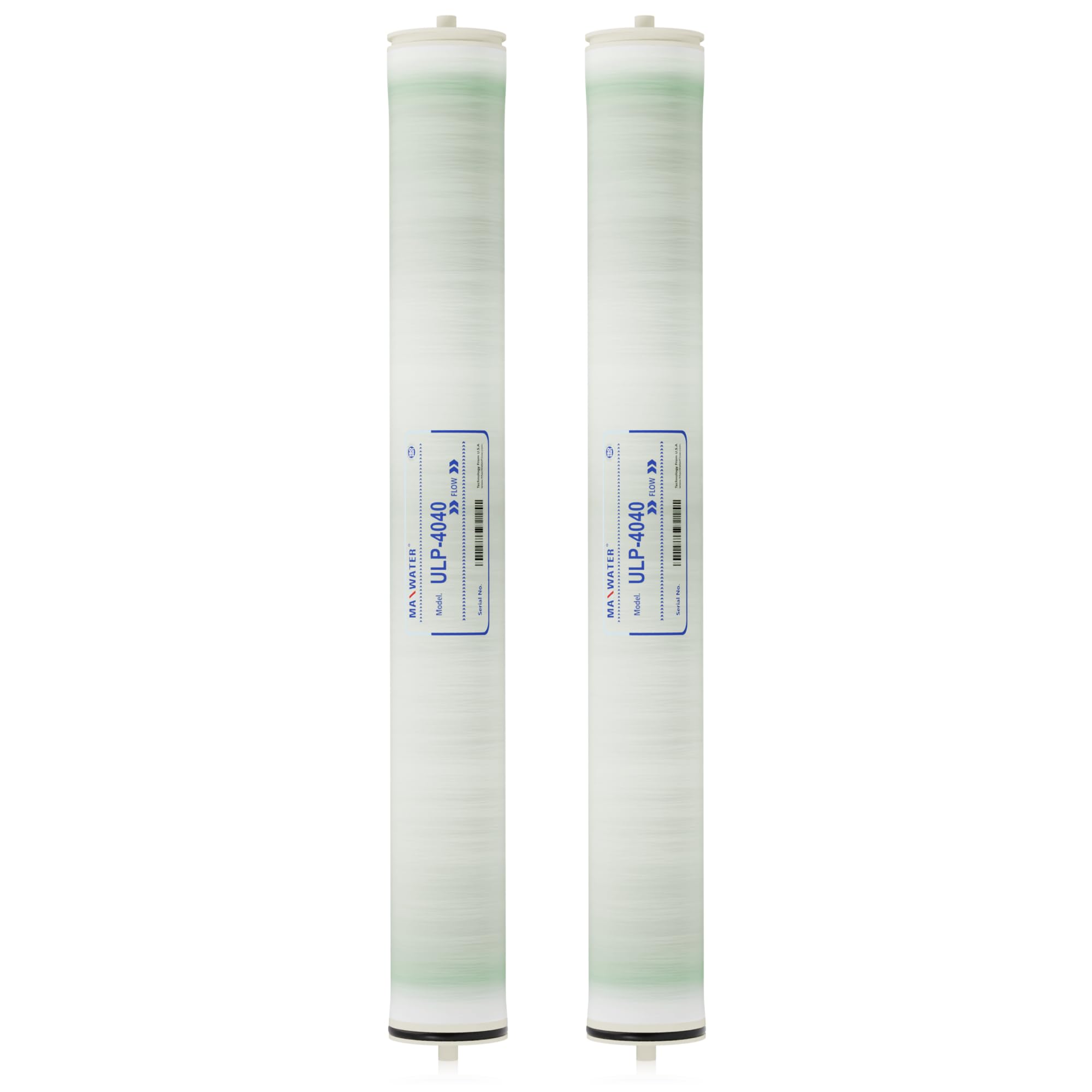 Max Water Reverse Osmosis 4040 Commercial RO Membrane (ULP-4040: 2600GPD) size 4" x 40" good for Industrial, Agricultural, Whole House & more (2)