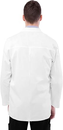Adar Universal Stretch Lab Coat for Men - 31 Snap Front Lab Coat