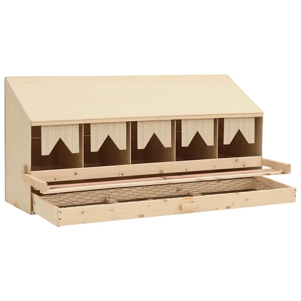 Pollaio Legenest, con 5 scomparti, in legno di pino, 117 x 33 x 54