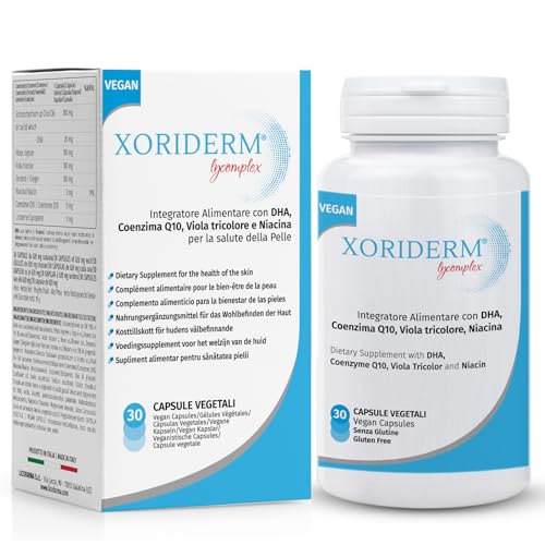 Xoriderm Lycomplex Supplement to Support The Treatment of Dermatitis, Eczema and Redned Skin | 30 Capsule