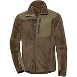 K&S Outdoors Faserpelzjacke Oliv Grün Herren Jagdjacke Jagd Angeln Freizeit Wasserabweisend Warm Extrem Weich (M (50))