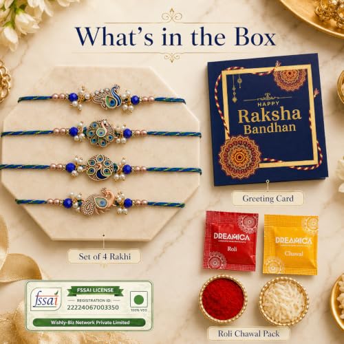 Image of Dreamica Rakhi For Brother, Designer Rakhi Set for Brother