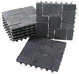 [ Personalisierte Verarbeitung ] Je nach Größe eines bestimmten Bereichs, ist ein personalisiertes Design und Pflasterung möglich. Bei Bedarf können die Steinmatten aus Steintrennsägen in der gewünschten Größe und Form hergestellt werden. Bodenplatten mit klassischem Grau und rostfarbenen Nuancen.