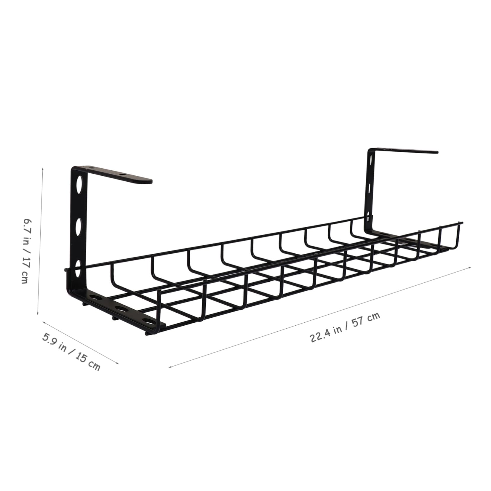 Organisateur de Câbles sous Bureau Compact et Durable Bac de Rangement de Câbles Robuste pour Bureau et Maison Installation Facile pour Espace Restreint