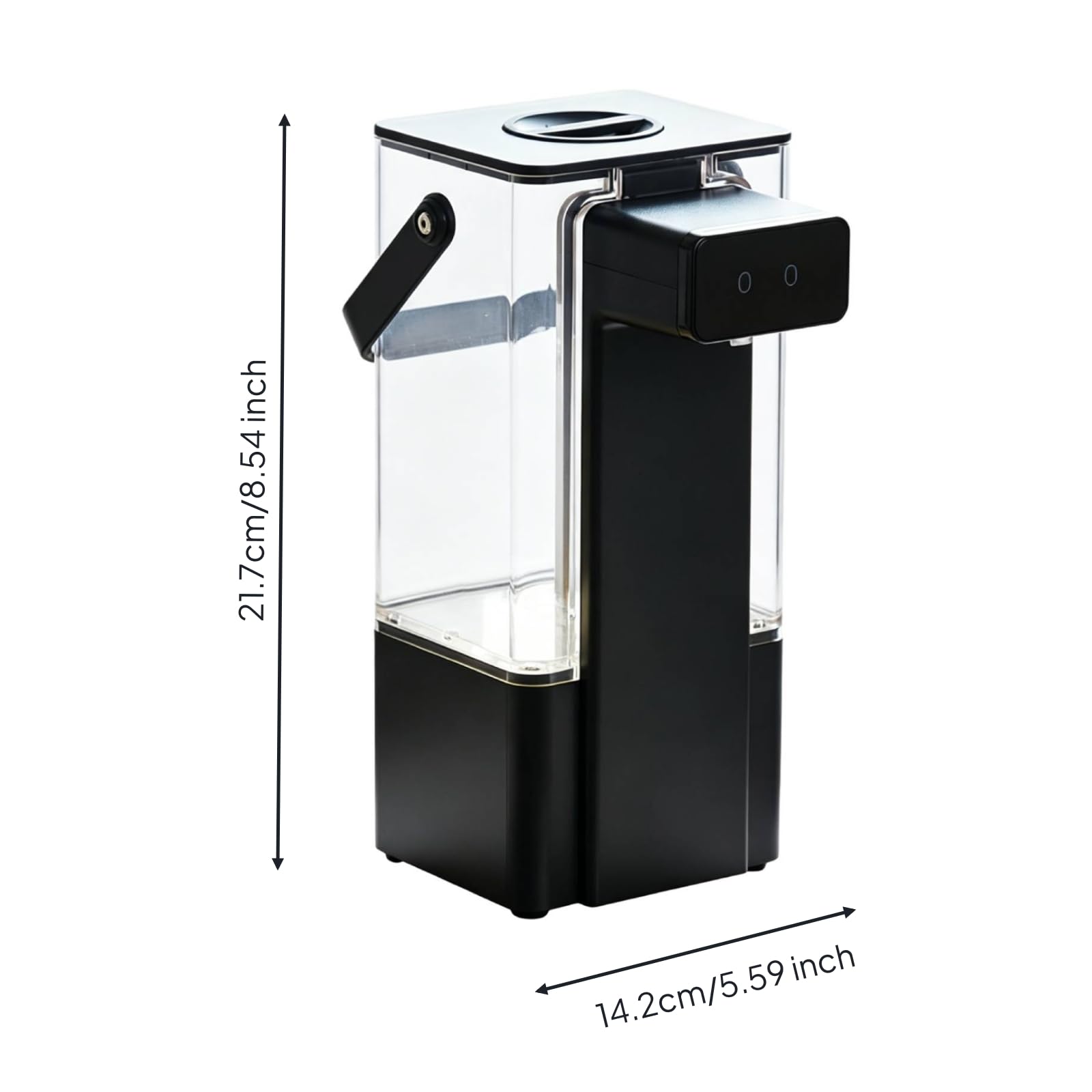 Dispenser Sapone Automatico Erogatore Sapone Dosatore Liquido Dispenser Igienizzante con Serbatoio 800 Ml E Due Livelli di Uscita Ricarica Usb, Nero