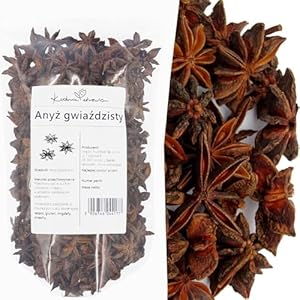 Sternanis ganz 100g – Aromatisch & natürlich – Getrocknete Sternanisschoten ideal für Tee, Backen & Gewürzmischungen – Ohne Zusatzstoffe – KUCHNIA ZDROWIA