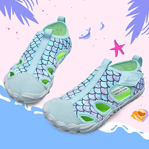 Barerun Boys Girls Easy Walking Water Shoes Beach Sandals Breathable Sneaker Blue 5 Big Kid #TOP6