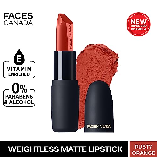 Image of Faces Canada Weightless Matte Lipstick 4 g Rusty Orange 26 (Coral)