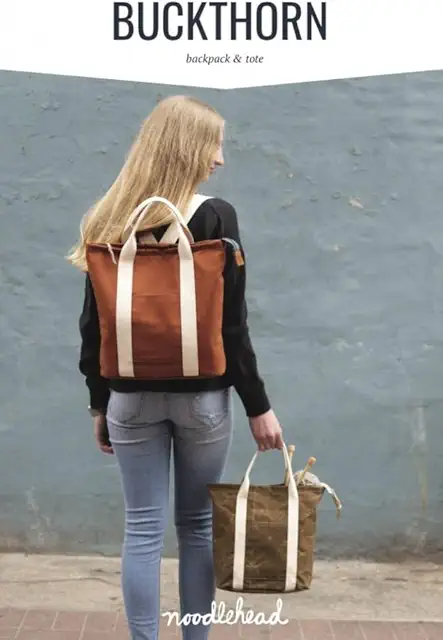 Noodlehead Buckthorn Backpack & Tote Sewing Pattern for Bag Making