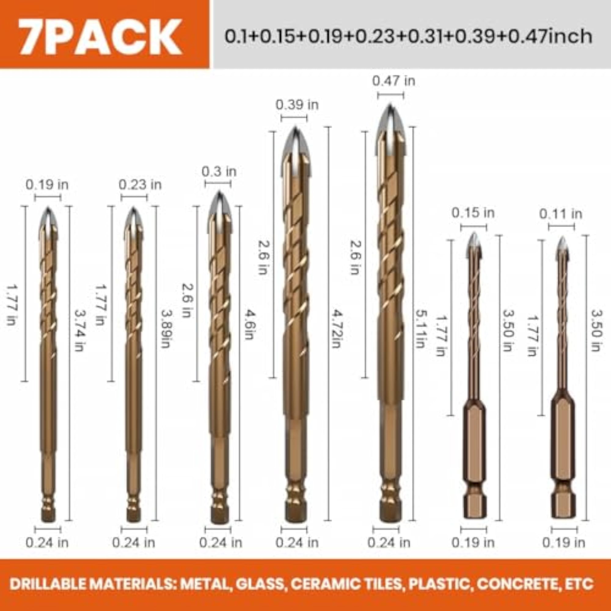 Heavy Duty Ultra Hard Alloy Steel Drill Kit