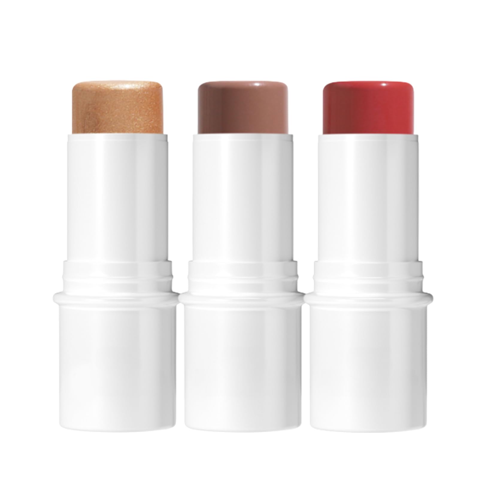 SSKHE Makeup Stick Kit, Highlighter Makeup, Contour Stick, Bronzer Stick & Blush Stick Trio, Cream Face Contour Set