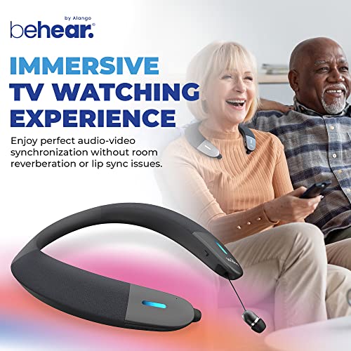 Behear Proxy & Hearlink Personal Sound System | Tv Bluetooth Audio Transmitter | Wearable, Lightweight, Hands Free & Wireless Neck Speaker | Retractable Ear Buds Plugs #TOP2