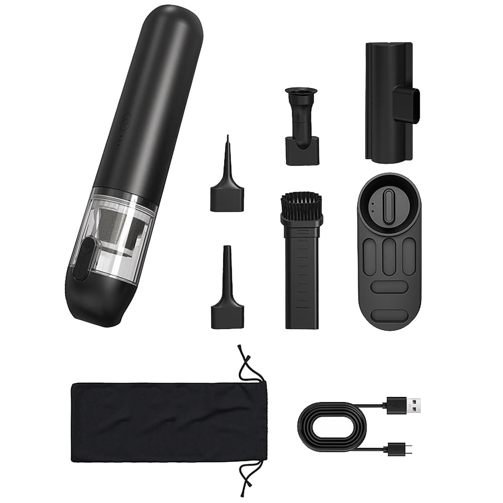 CTRLZS One-Button Wireless Charging Portable Vacuum Cleaner with Strong Suction for Computer Keyboard and Car Dust Removal