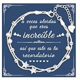 Regalos para Mujer: la pulsera para una mujer se coloca en una caja de regalo con una dulce tarjeta de felicitación que dice: 