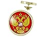 Pin's Doré 20mm Aigle Russe Armoiries Russie Rouge Pins Bouton Epinglette