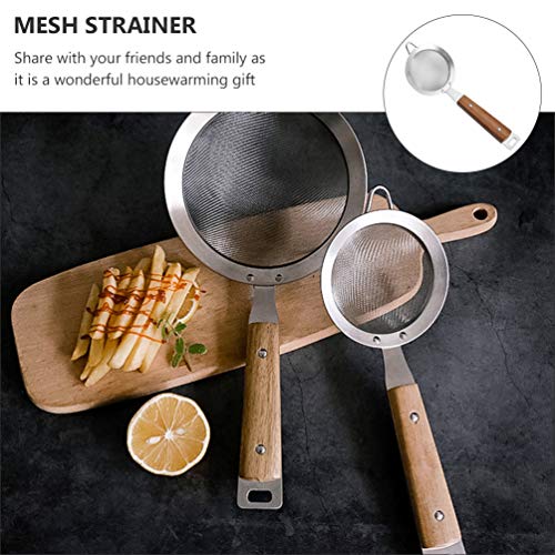 1 Unidade Escorredor De Aço Inoxidável Coadores De Malha Para Cozinha Multar Peneira De Cozimento Co