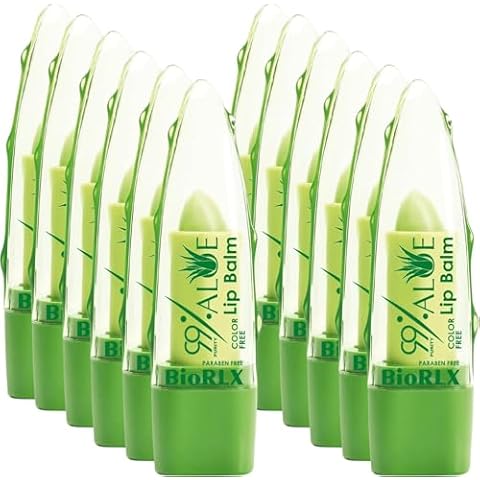 BioRLX Aloe Vera Lip Balm (Twelve Lip Balms) Cover