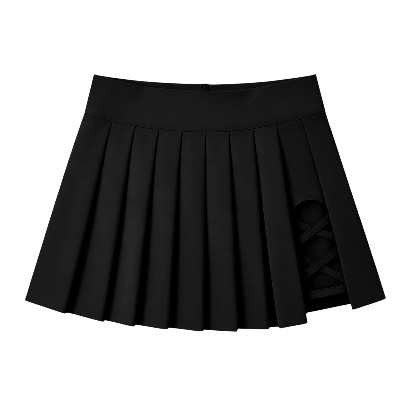 Skirts for Women Fashion Y2K Mini Skirt Casual Pleated Short Pleated Cheer Dress Casual Gym Workout Short with Pocket — view 6