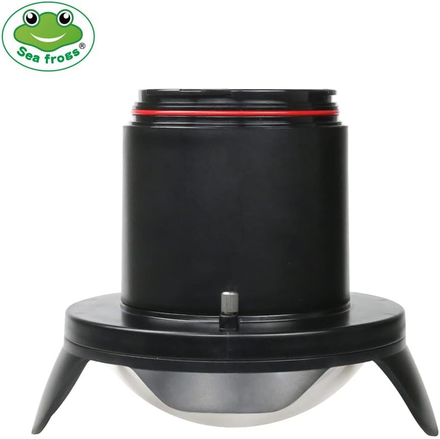 SeaFrogs WA005-A Optical Acrylic 6" inch Wide Angle Dome Port Fisheye Wide-Angle Lens for Meikon Sea Frogs Waterproof Camera Case (Diameter: ?90mm L 106mm)