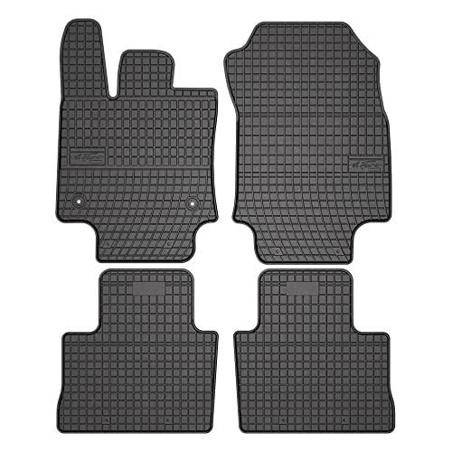 OMAC Gummi Fußmatten kompatibel mit Toyota RAV4 2019-2024 Automatten Gummi Schwarz 4tlg
