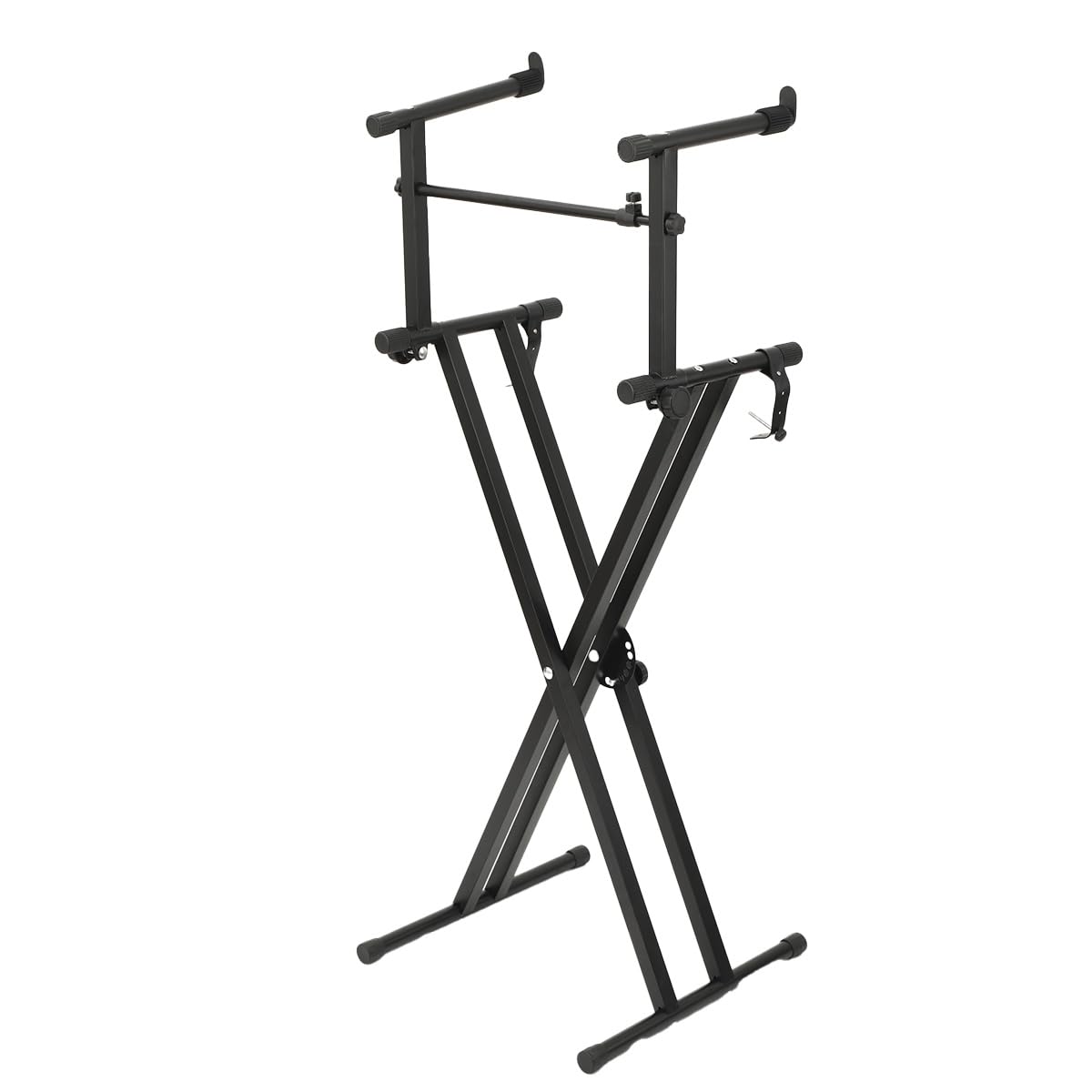 L-home Keyboard Stand 2 Tier Universal Electronic Piano Stand With Adjustable Height, Foldable Music Piano Keyboard Stand, Portable Musical Instrument Rack for Home Studio